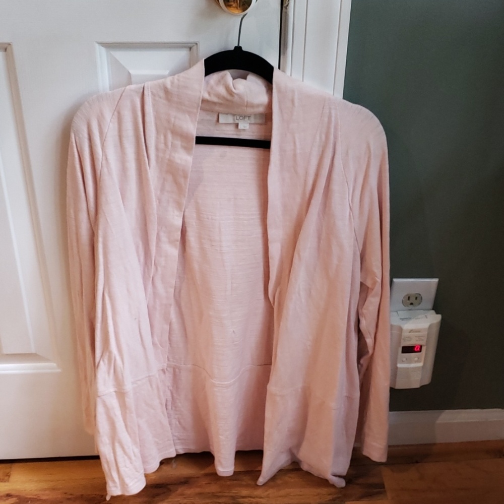 Loft pink cardigan